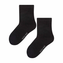 (5-6 Years, Schwarz) Steven - Merinowolle socken Kinder | Warme gerippte socken gestrickte für Winter | Stefan