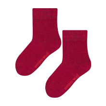 (5-6 Years, Dunkelrot) Steven - Merinowolle socken Kinder | Warme gerippte socken gestrickte für Winter | Stefan
