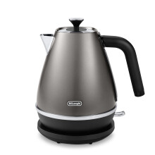 De'Longhi Distinta Titanium Electric Kettle KBIN3001.TB, Water Kettle with 360 Swivel Base, Water Level Indicator, Cord Storage, Anti-Scale Filter,