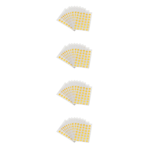 4Stk Leichte PP Pentagramm Sticker Motivationsaufkleber