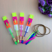 48pc Amazing Led Light Arrow Rocket Helicopter Flying Toy Party Fun Gift Elastic#d294116
