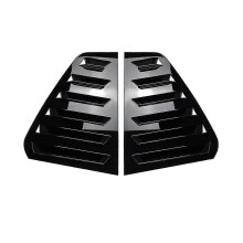 Aufkleber für die dreieckigen Lüftungsschlitze der Heckscheibe, glänzend schwarz, passend für Golf 6 Mk6 (2008–2012)