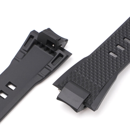 (Red-Rubber Ring) G-Shock GST-B400 Replacement Black Buckle Strap 2