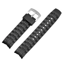 (EF-550 Silver buckle) For Casio EF-550/EF-523 Watch Straps  Resinr Strap Watch Accessories