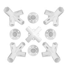 Pièces détachées pour pieds de tente/auvent de gazebo 3x3m : connecteur d'angle central 25/19 mm