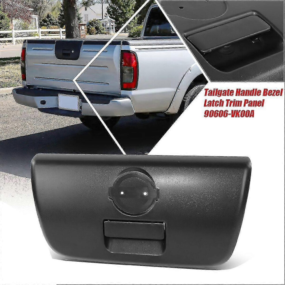 1009919891197Car Rear Handle Bezel Latch Trim Panel 90606-Vk00a For Navara Frontier Np300 D22 Truck 2000-2005 Vk000 7624176648816