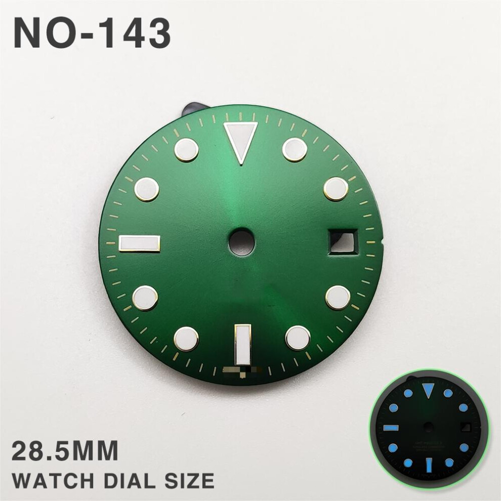 (No-143) Luminous Dial 28.5Mm Movement Repair Replacement Parts For 2813 320997430391