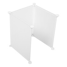 3Pièces Protection Murale Pour Bac À Litière En Résine Métal