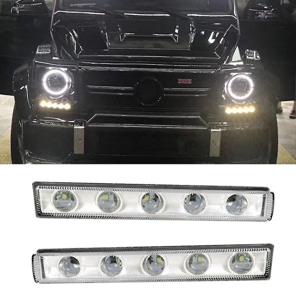 Car Led Daytime Running For Mercedes- W463 G500 G550 G65 G63 Amg 2004-2018 Light 7624176651915