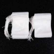 1000 unidades de papel de filtro desechable vacío para bolsitas de té con cordón y sellado térmico.