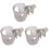 3Pièces -Gobelet Transparent En ABS Pour Poussette Bébé 1