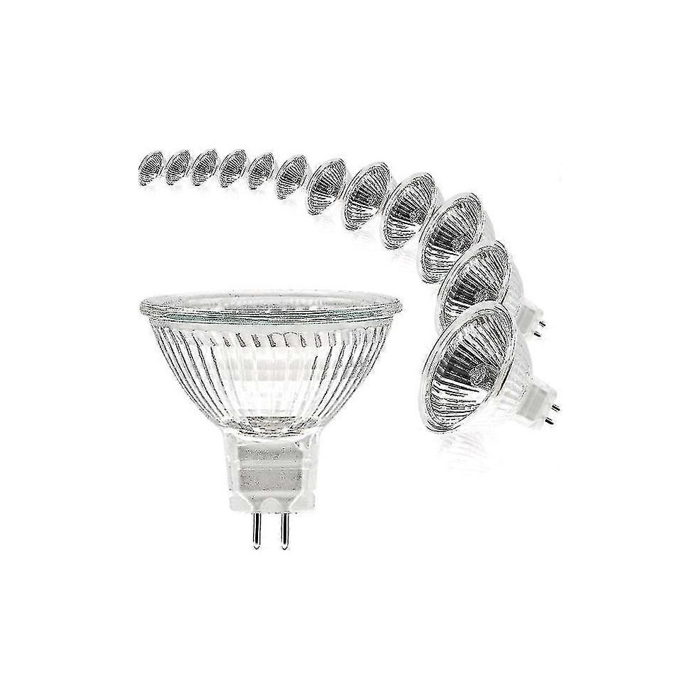 Mr16 Spot Bulb 12V 20W Bulb Gu5.3 Bulb Dimmable 2 Pin Halogen Bulbs Warm 2700K Pack Of 12 (Mr16-20W-12P) [Xh] Light/White 7624176654541