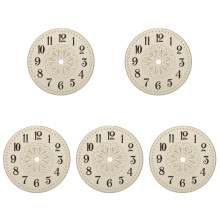 5Pcs Round Golden Iron Clock Dial Plate for DIY Clock Movement Parts