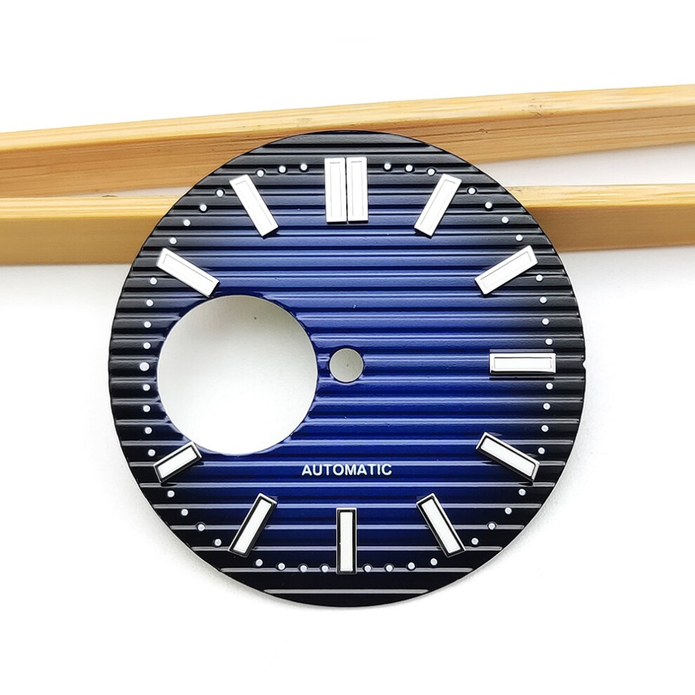 (Blue) 29.8Mm Watch Luminous Dial For Japan Nh38 Movement Modification Parts Blue 320997431619