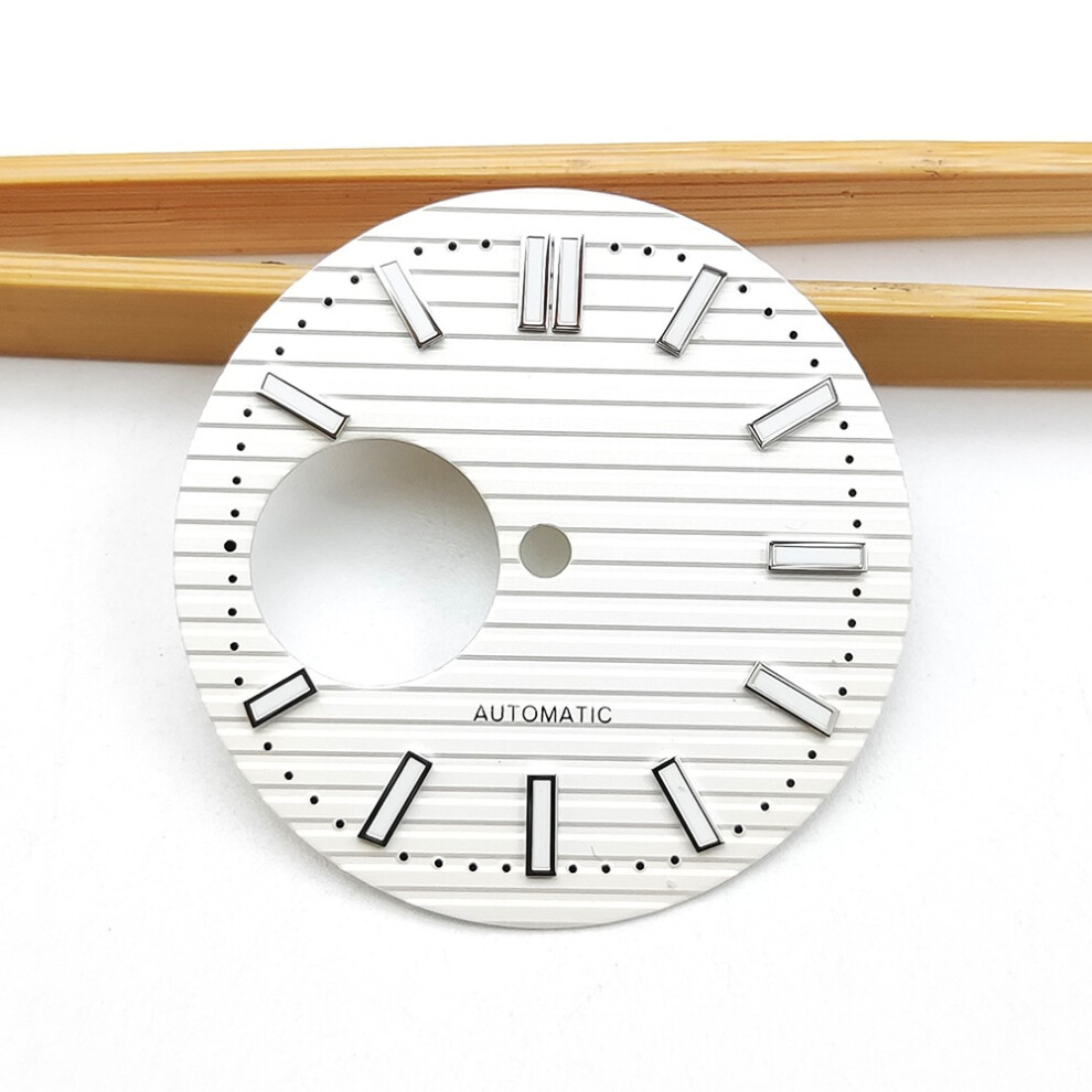 (White) 29.8Mm Watch Luminous Dial For Japan Nh38 Movement Modification Parts White 320997431626