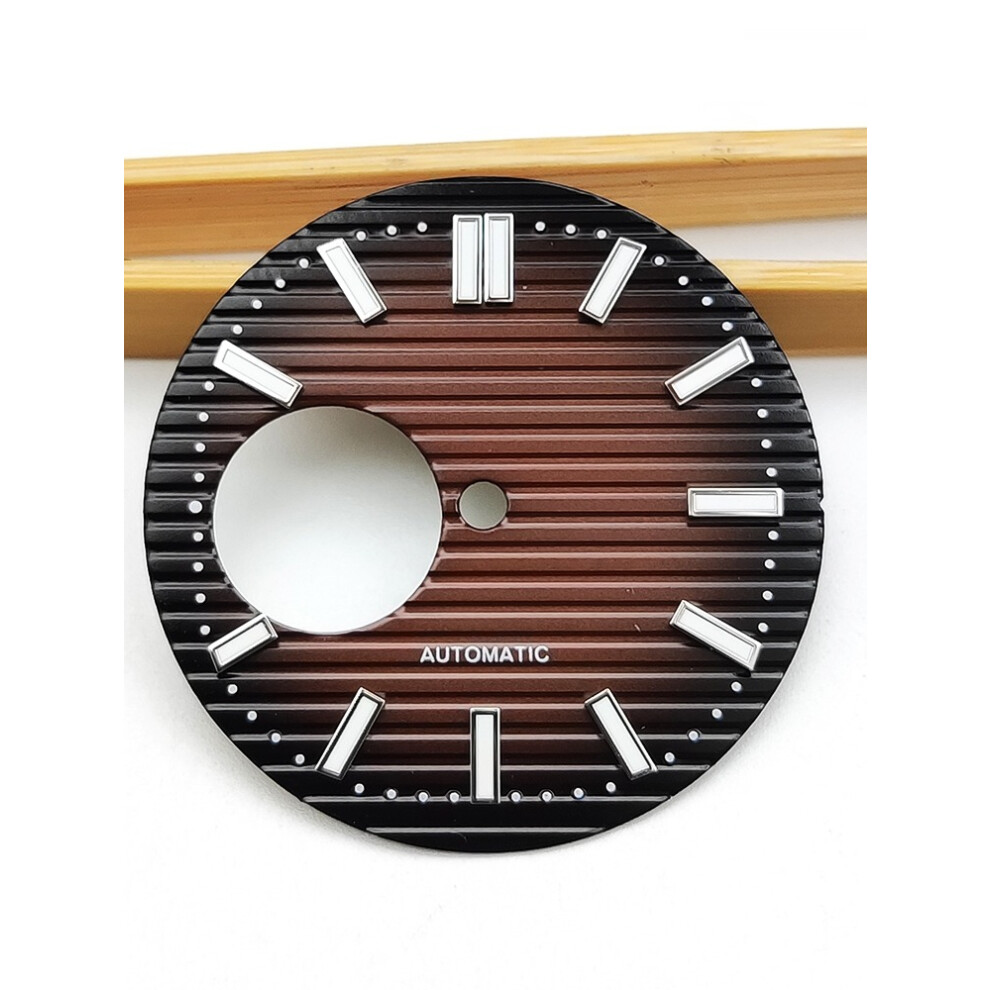 (Brown) 29.8Mm Watch Luminous Dial For Japan Nh38 Movement Modification Parts Brown 320997431657