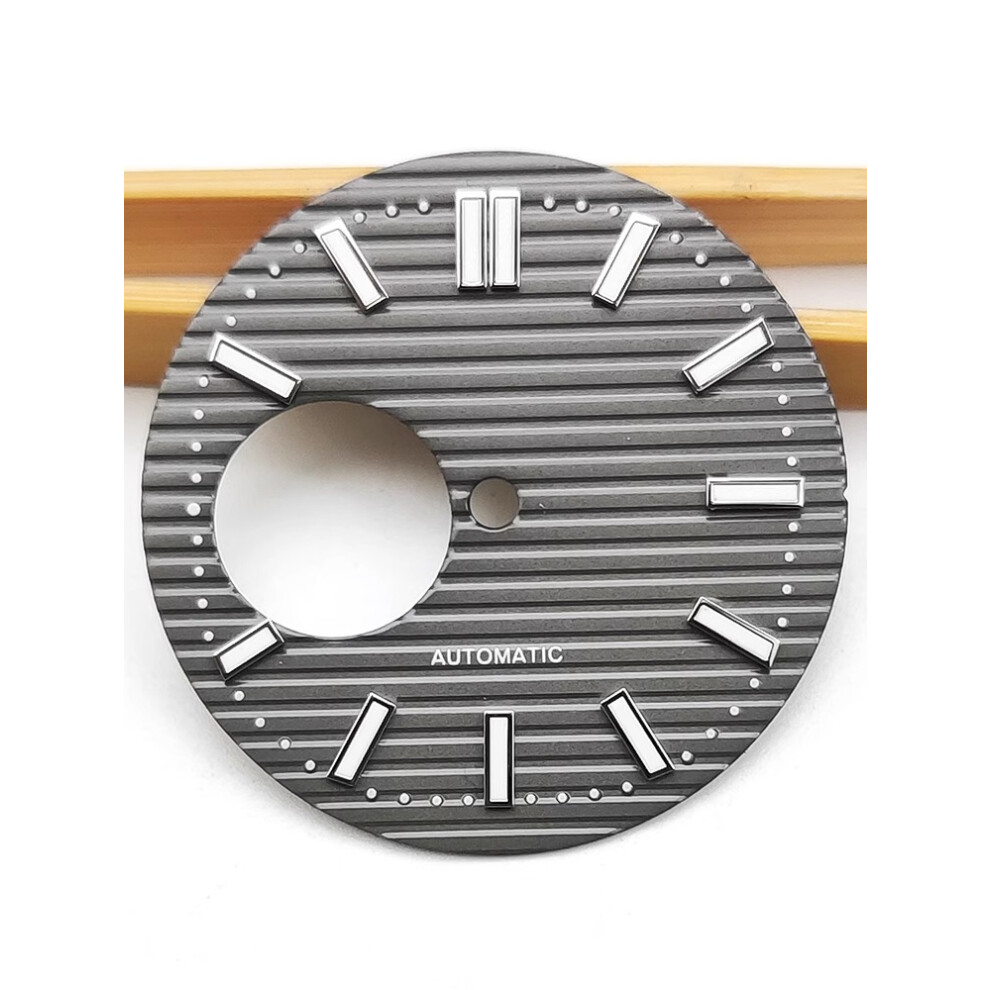 ( Gray) 29.8Mm Watch Luminous Dial For Japan Nh38 Movement Modification Parts Dark/Gray 320997431640