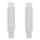 2Pcs Plastic Sink Side Outlet Drain Pipe Extension for Washbasin Use 1