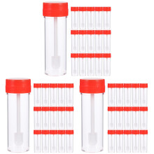 90Pcs Transparent Plastic Urine Collection Cups Lids