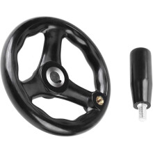 Hand Wheel,crank Hand Wheel,hand Wheel For Milling Machine,3 Spokes Hand Wheel,12 X 100 Mm With Rotating Handle,for Lathes, Grinders