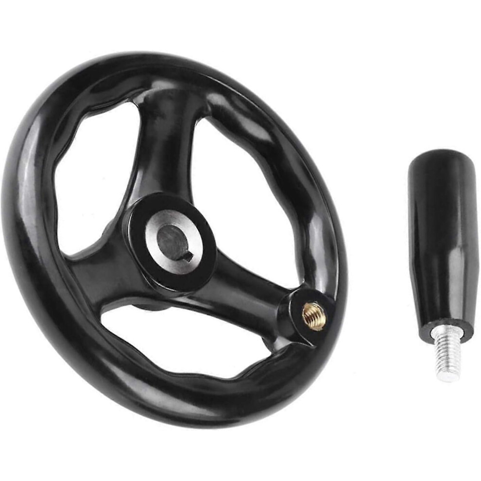 Hand Wheel,Crank Hand Wheel,Hand Wheel For Milling Machine,3 Spokes Hand Wheel,12 X 100 Mm With Rotating Handle,For Lathes, Grinders 7624176588112