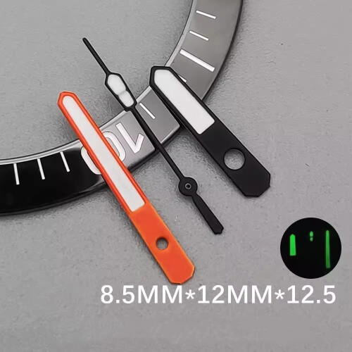 For NH35/36 Movement Watch Hands Green Luminous Hands Modification Kit
