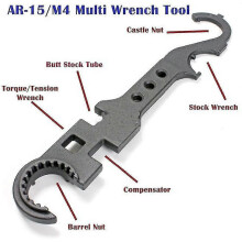 Jubee Multi Wrench Tool Ar 15 / M4 Steel Armorers Heavy Duty Combo Wrench p202411261254