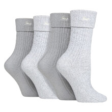 (04-Aug, Schiefer / Weiß) Jeep - 4er-Pack superweiche Wandersocken für Damen