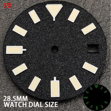 Rock Pattern 28.5MM Metal Dial for NH35/4R Movement with Luminous