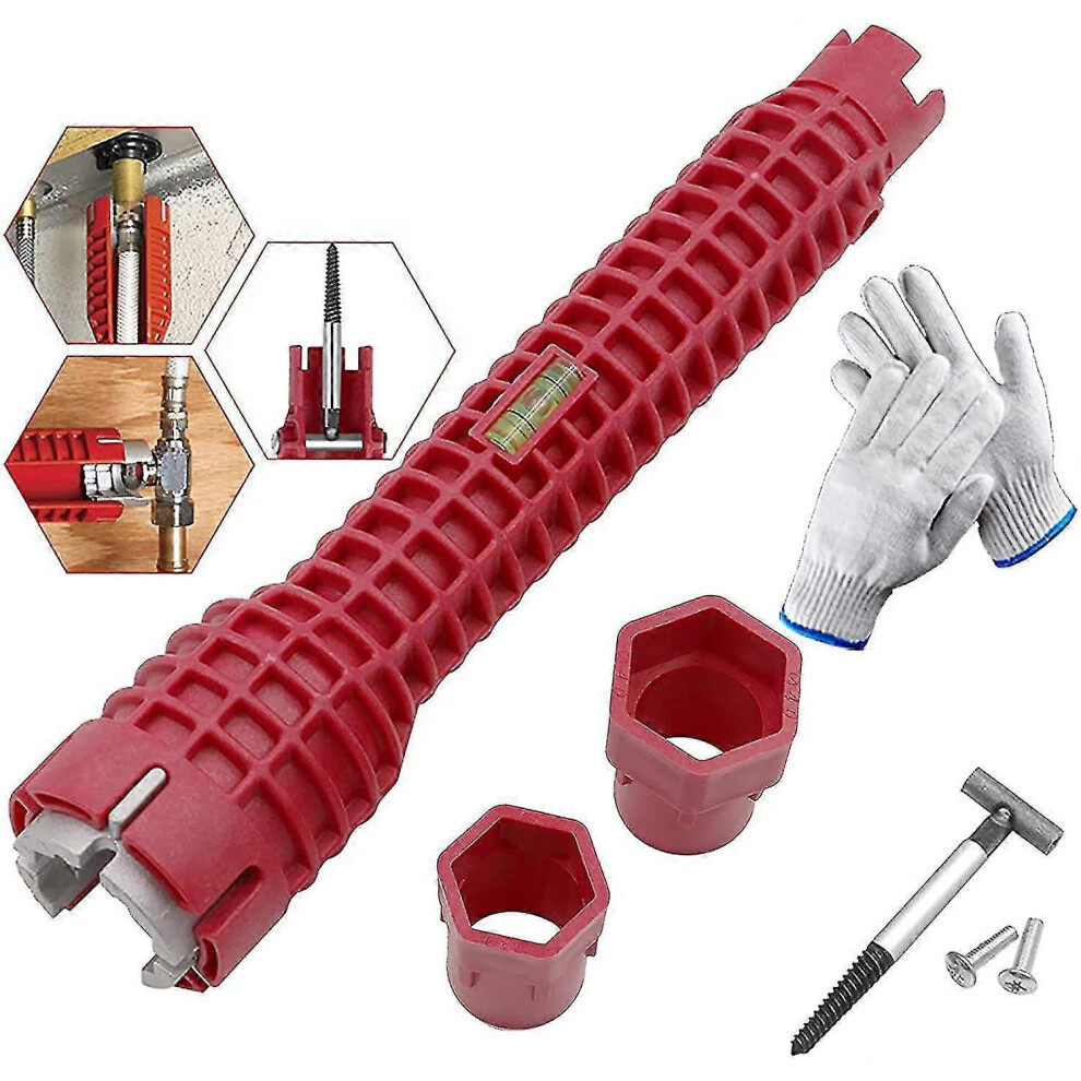 8 In 1 Faucet Sink Installer Multi Purpose Wrench Plumbing Tool Water Pipe Spanner S202412246681 7624176658440