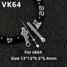 (Hands) 28.5MM For VK64 Watch Dial Hands Set 6 O 'clock Calendar Two-Register Faces