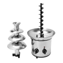 Elektrischer 4-stufiger Schokoladenbrunnen – Schmelzmaschine, Fondue-Set für Schokolade, Süßigkeiten, Ranch-Dressing, Nacho-Käse