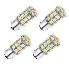 Balenie 4 kusov BA15D 5050 27 SMD LED super biele svetlo do auta, lode, karavanu, obytného prívesu S2024123011021