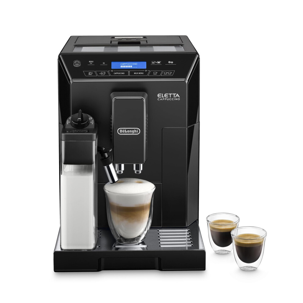 De'longhi Eletta, Fully Automatic Bean To Cup Coffee Machine, Cappuccino And Espresso Maker, Ecam 44.660.B, 2 Liters, Black Black,Brown