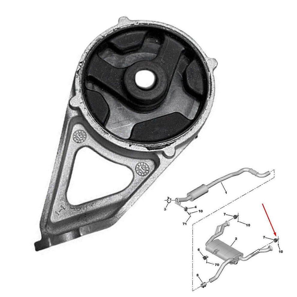 Car Exhaust Pipe Rear Bracket 9674325480 For Peugeot Citroen 308S 3008 408 C4 C5 W12728149 7624176654749