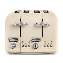 De'Longhi Argento Flora CT04.BG 4 Slice Toaster - Beige