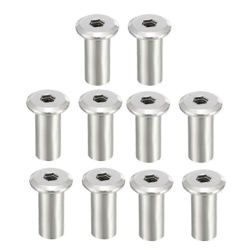M8x20mm Innensechskant-Einsatzmutter, Schraubpfostenmutter für Möbel, 10 Stück