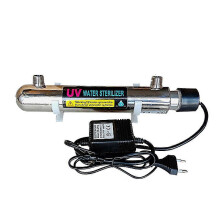 220 V 12 W Edelstahl-UV-Wasserreiniger, Sterilisator für Aquarien, Trinkwasseraufbereitung, industrielle Wasserdesinfektion, Filterreiniger