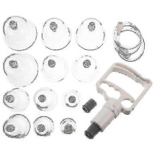 1 Set 12-cup Cupping Therapy Set Muscle Pain Relief Device Body Massager Pump