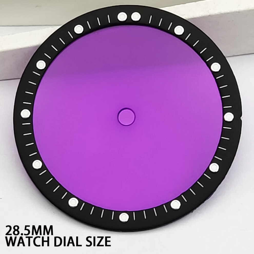 (Colour A) 28.5Mm Dial Watch Dial Luminous For Nh35/36/38/70 Movements Watch Accessories Green 320997427360
