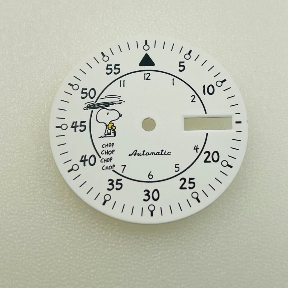 ( Non-Luminous) 28.5Mm Watch Repair Replacement Luminous Dial Face For Nh36 Movement White 320997427858