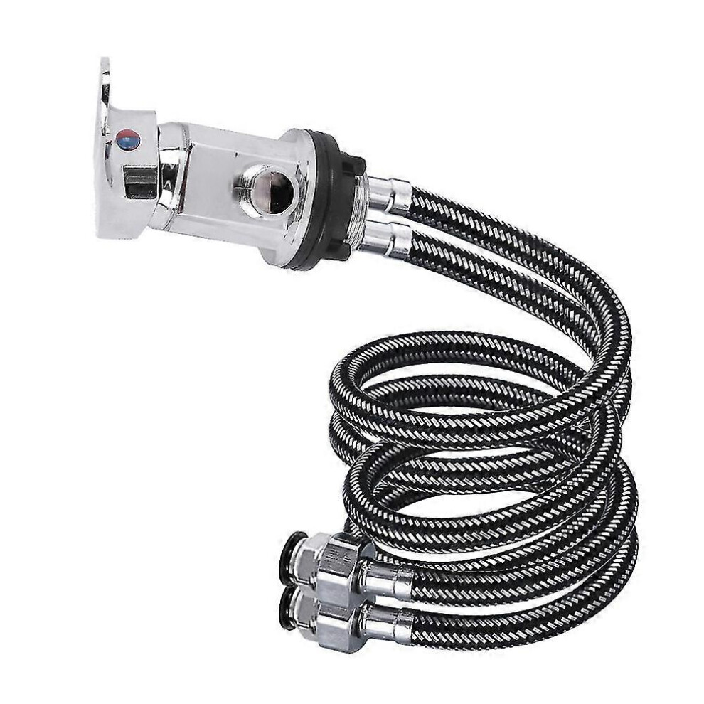 Chrome Shower Mixer Tap For Caravan Motorhome Campervan 1/2" 1500Mm Push Fit 7624176593406