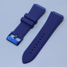 (Navy+Blue Buttons) Silicone Rubber Watchband Fit For Guess W0247G3 W0040G3 W0040G7 Watches Strap