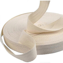 50 M X 2.5 Cm Cotton Bias Tape, Seam Tape With Tape Measure For Crafting Sewing Piping, Knitted Apron, Garment, White Herringbone Tape f74