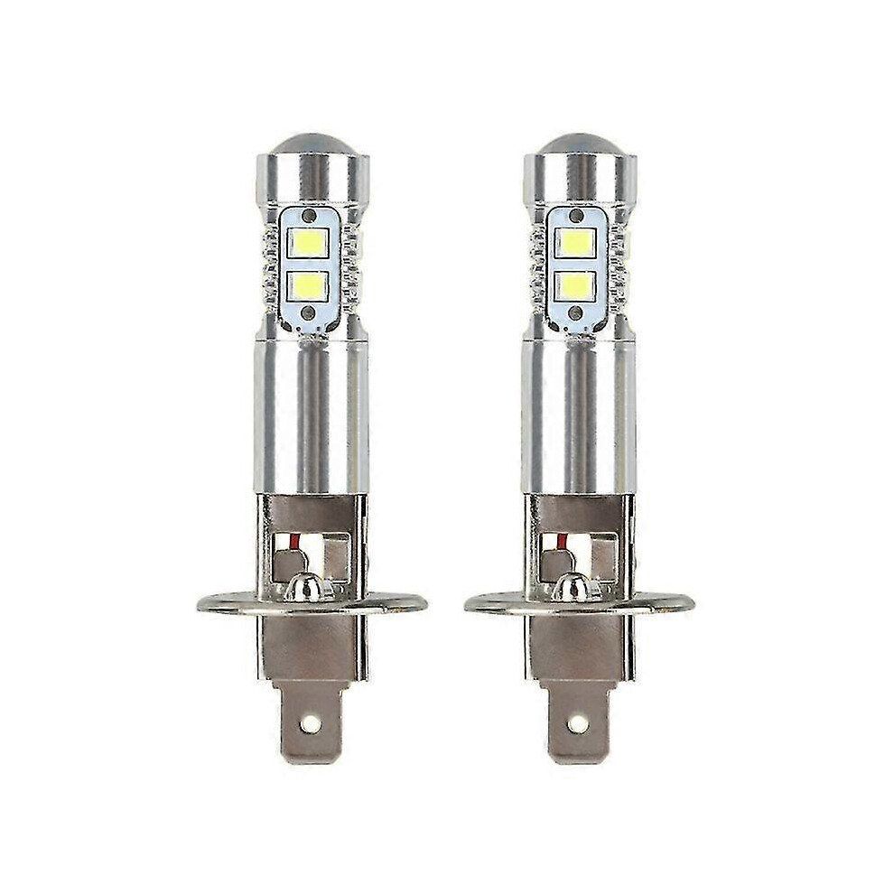 2-Pack H1 Led Head Bulbs 100W 6000K Fog For Car Headlamp Replacement Light 7624176596636