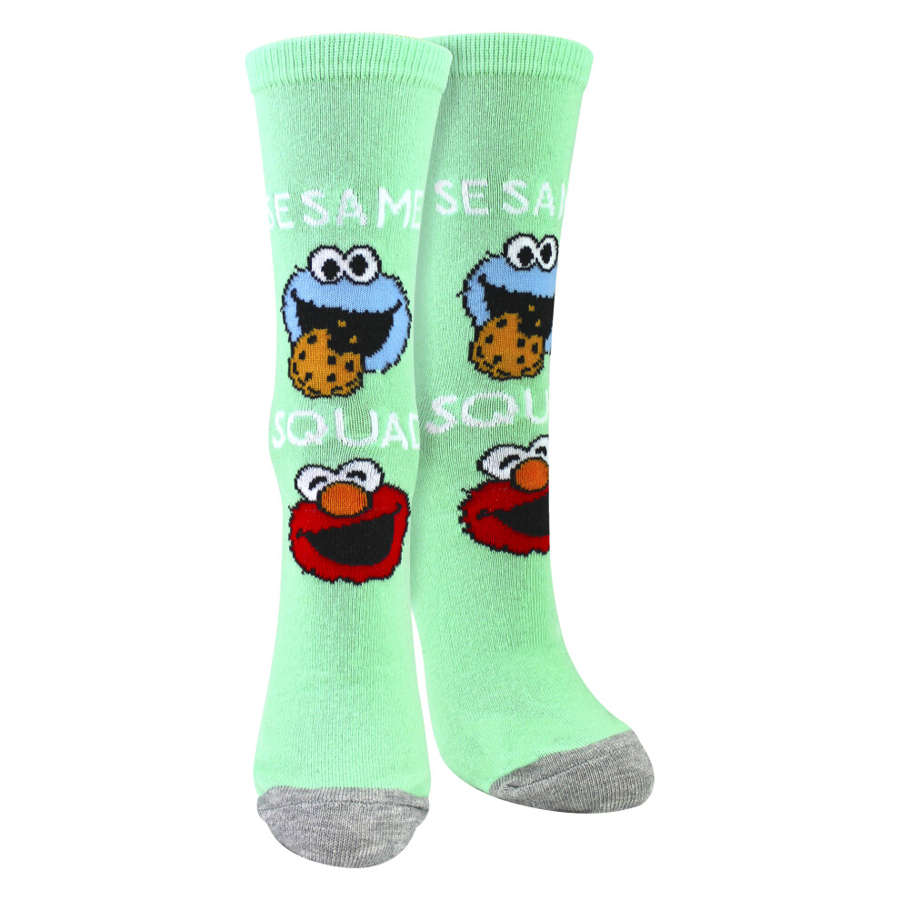 Sesame Street - Ladies Cotton Novelty Socks - Pattern Fun & Comfortable Socks