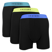 (X-Large, Schwarz) Castore - Castore - 3er-Pack Herren Sport-Boxershorts stützend bequem