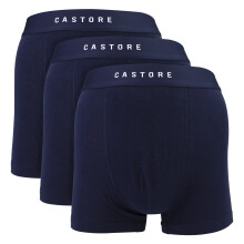(Small, Marineblau) Castore - Castore - 3er-Pack Herren Baumwoll-Boxershorts weich bequem stützend