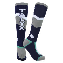 (06-Nov, Blau) TALYX - TALYX - Herren Skisocken gepolstert Thermo Winter Socken