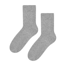 (03-May, Grau) Steven - Steven - Damen Wolle Socken Gestrickte | Anzug Socken für Wandern/Trekking